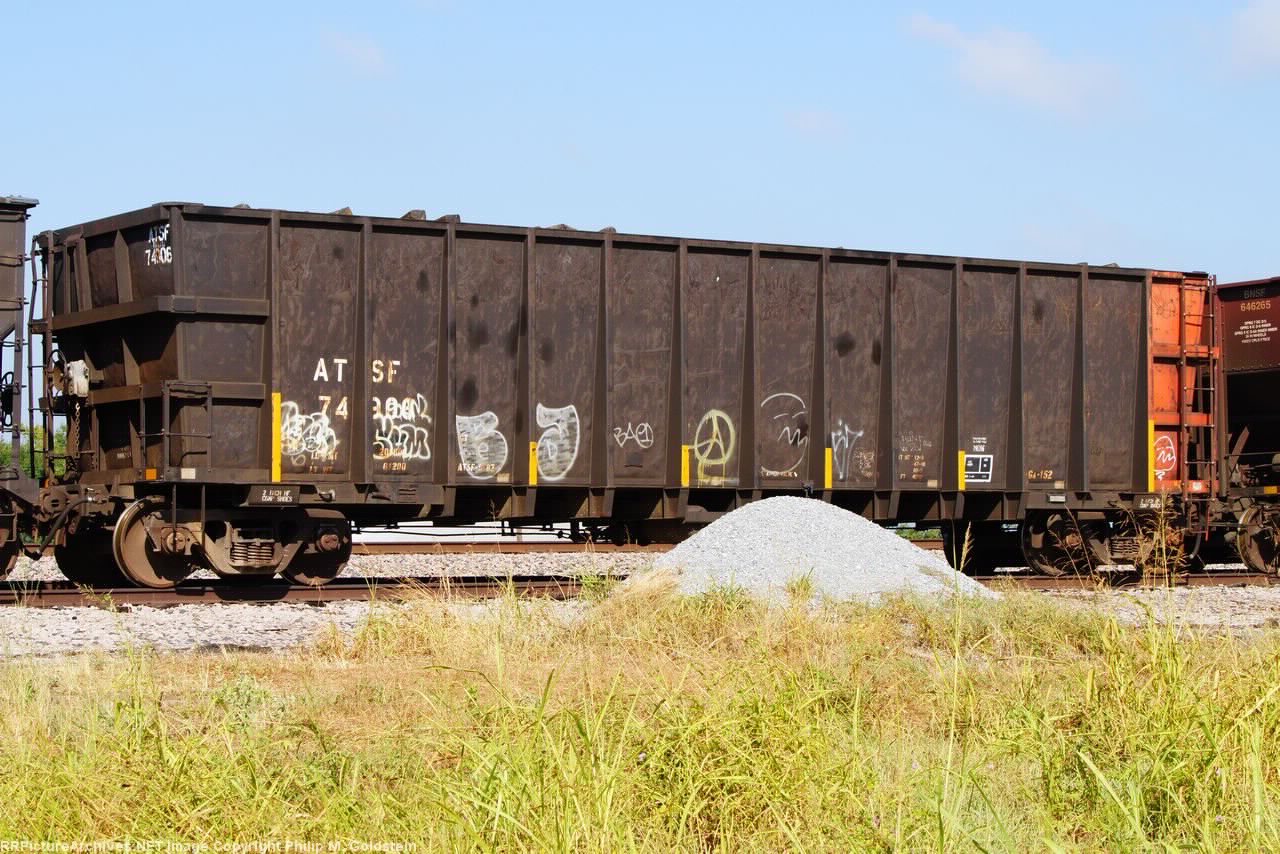 ATSF 74906 - now in captured MOW Tie Service